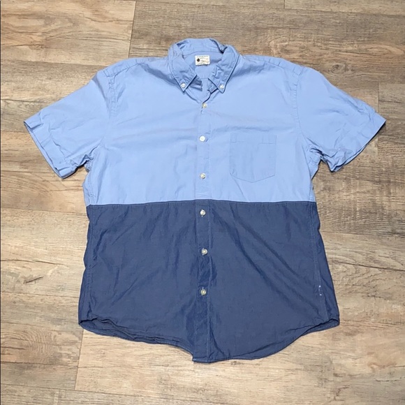 J.Crew Ocean Blue Button Down L